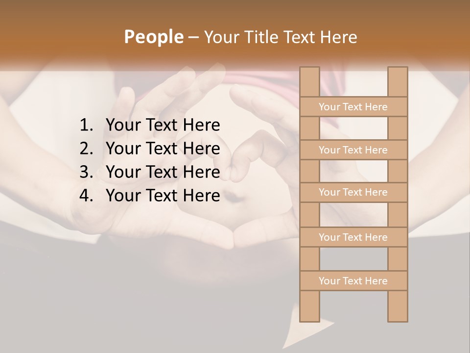 A Woman Making A Heart Shape With Her Hands PowerPoint Template