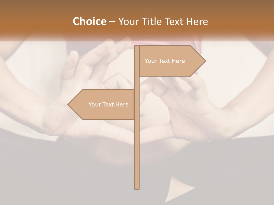 A Woman Making A Heart Shape With Her Hands PowerPoint Template