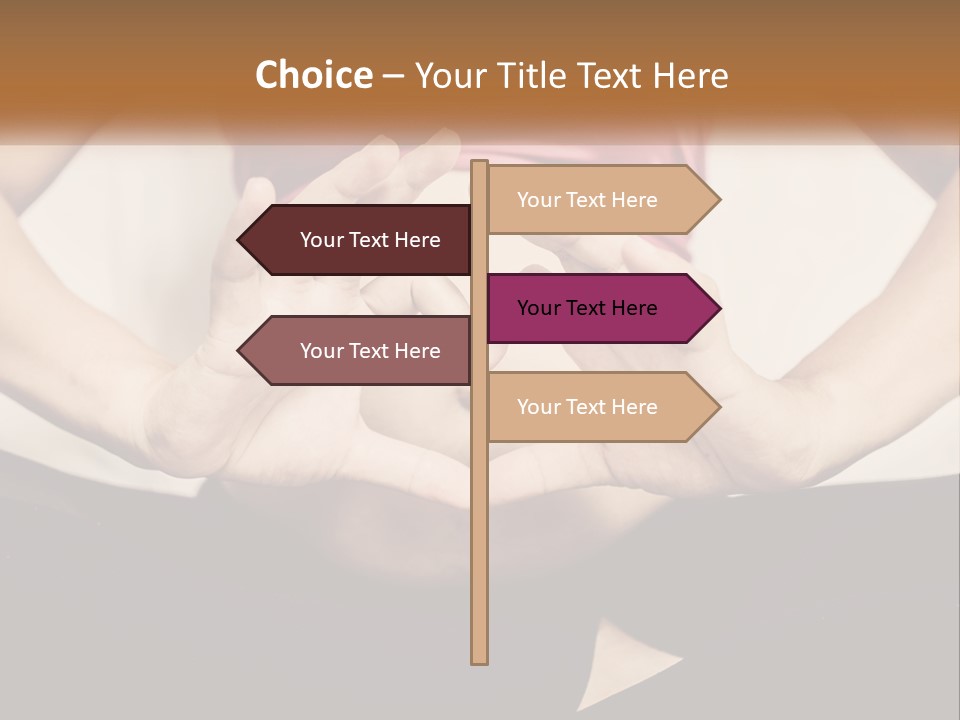 A Woman Making A Heart Shape With Her Hands PowerPoint Template