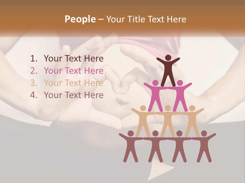 A Woman Making A Heart Shape With Her Hands PowerPoint Template