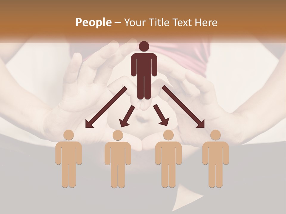 A Woman Making A Heart Shape With Her Hands PowerPoint Template