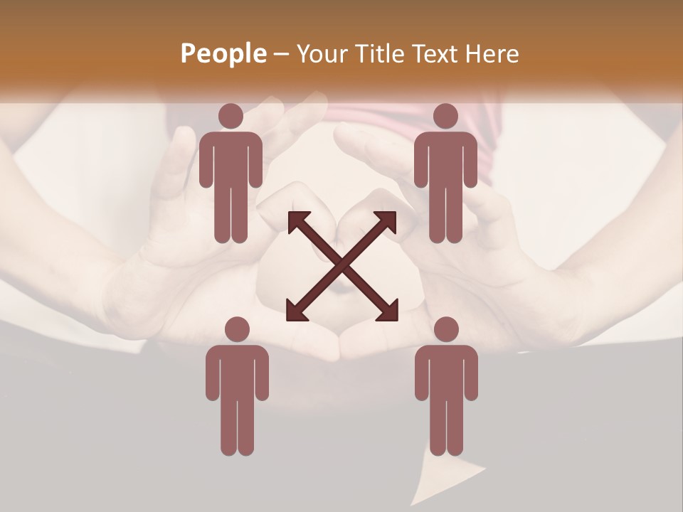 A Woman Making A Heart Shape With Her Hands PowerPoint Template