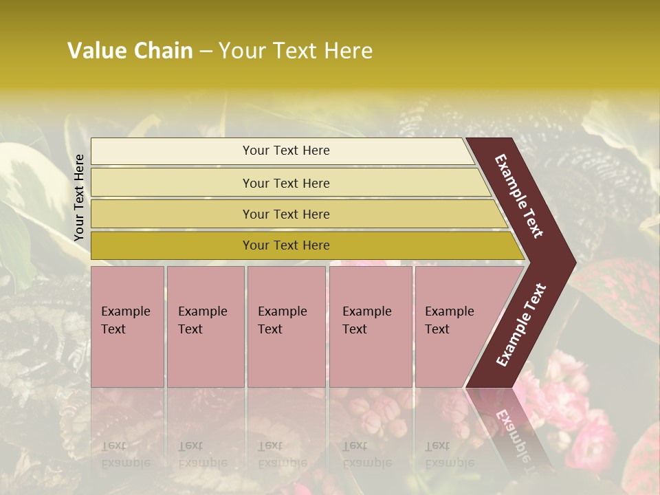 A Bunch Of Plants That Are In The Grass PowerPoint Template