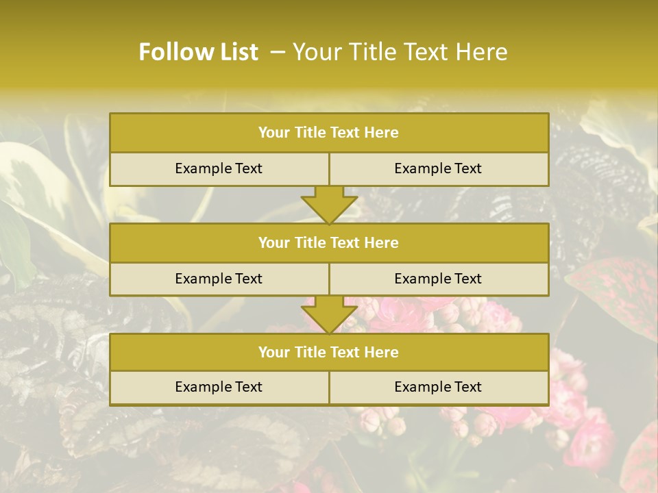 A Bunch Of Plants That Are In The Grass PowerPoint Template
