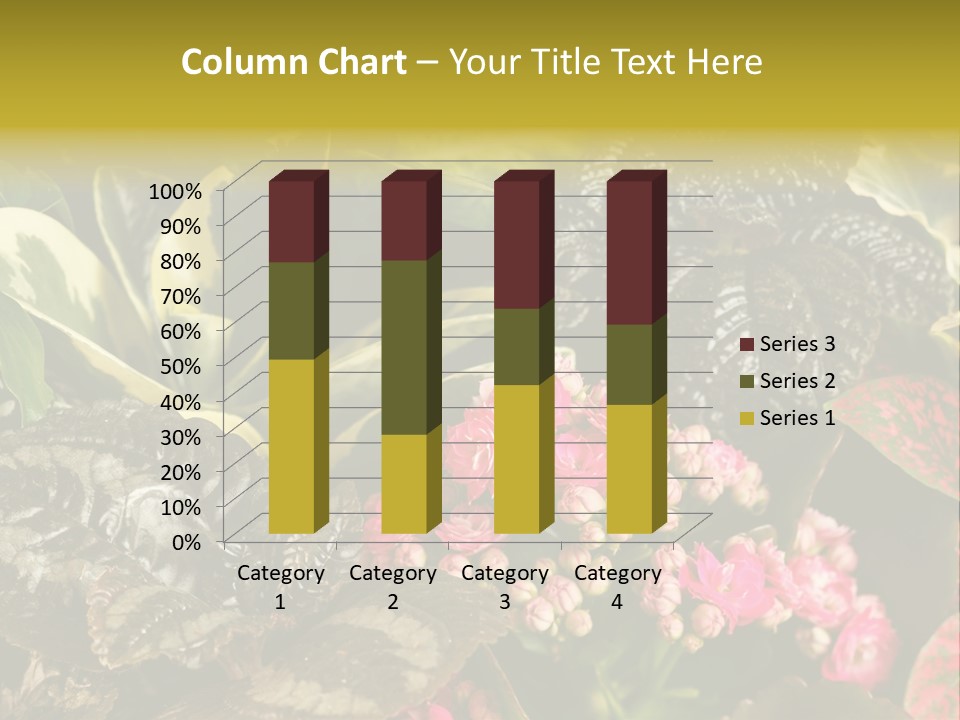 A Bunch Of Plants That Are In The Grass PowerPoint Template