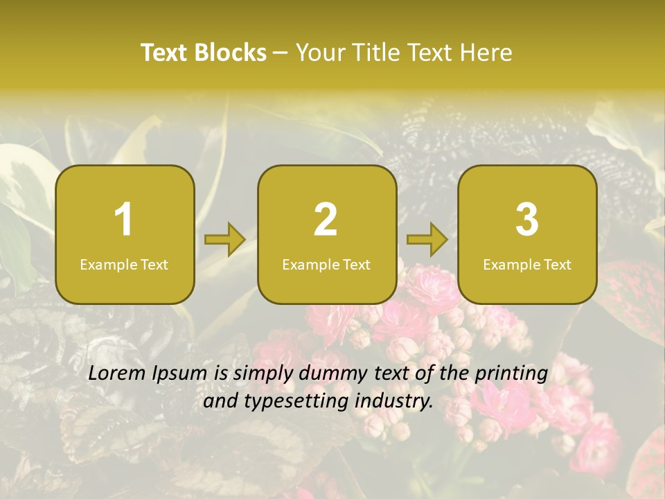 A Bunch Of Plants That Are In The Grass PowerPoint Template