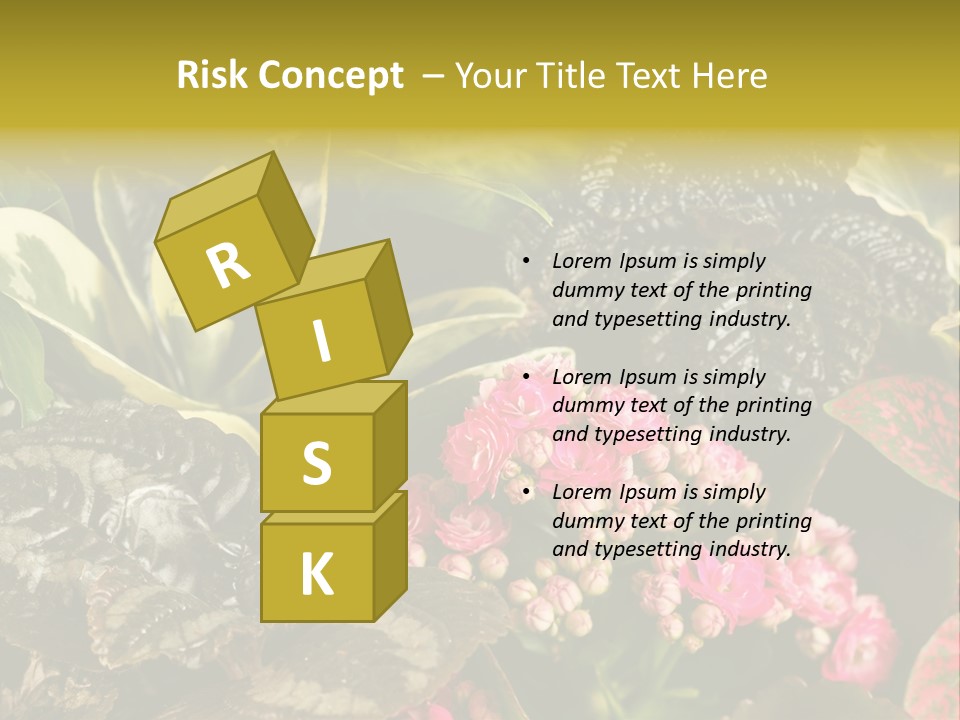 A Bunch Of Plants That Are In The Grass PowerPoint Template