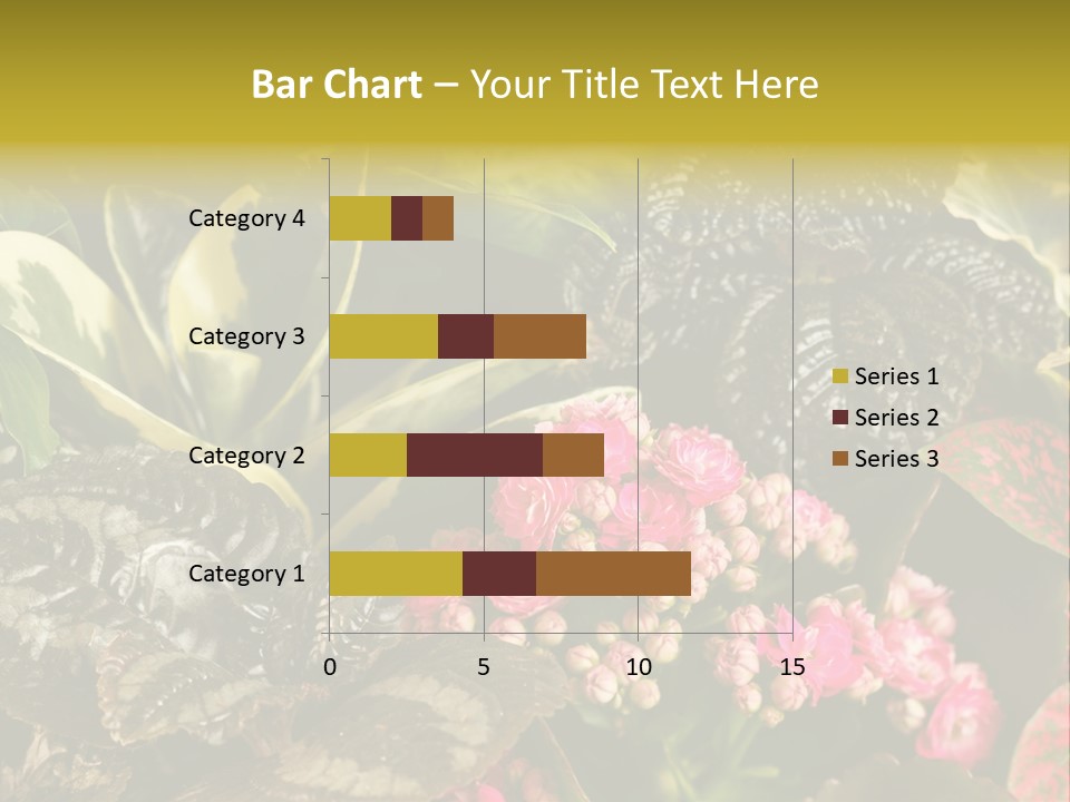 A Bunch Of Plants That Are In The Grass PowerPoint Template