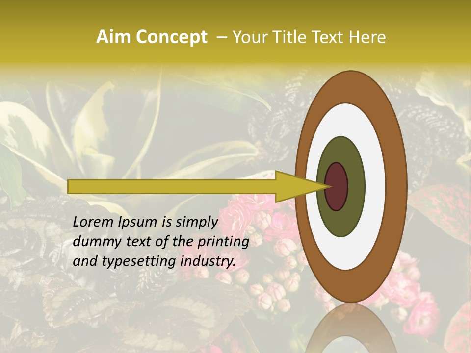 A Bunch Of Plants That Are In The Grass PowerPoint Template