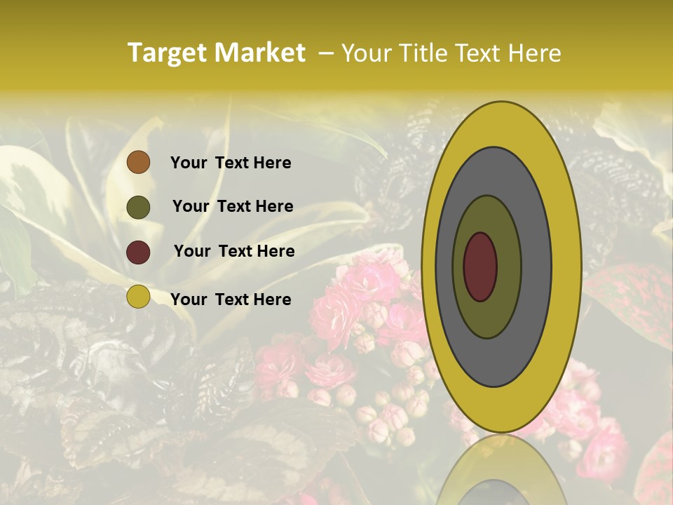 A Bunch Of Plants That Are In The Grass PowerPoint Template