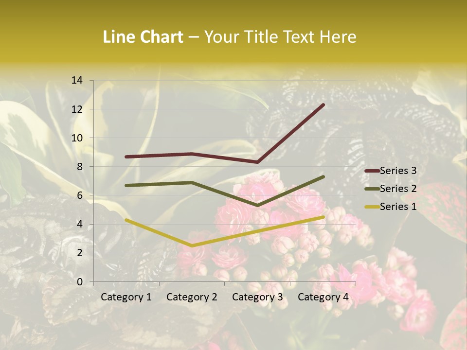 A Bunch Of Plants That Are In The Grass PowerPoint Template