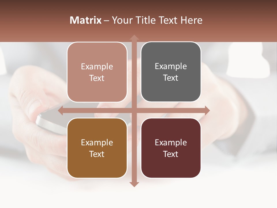 A Person Holding A Cell Phone In Their Hands PowerPoint Template