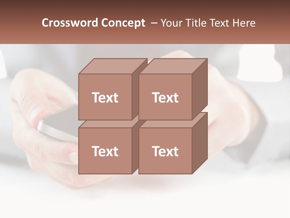 A Person Holding A Cell Phone In Their Hands PowerPoint Template