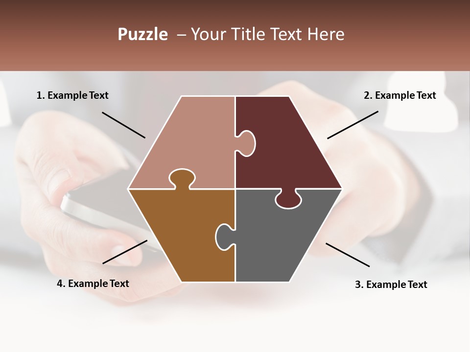 A Person Holding A Cell Phone In Their Hands PowerPoint Template