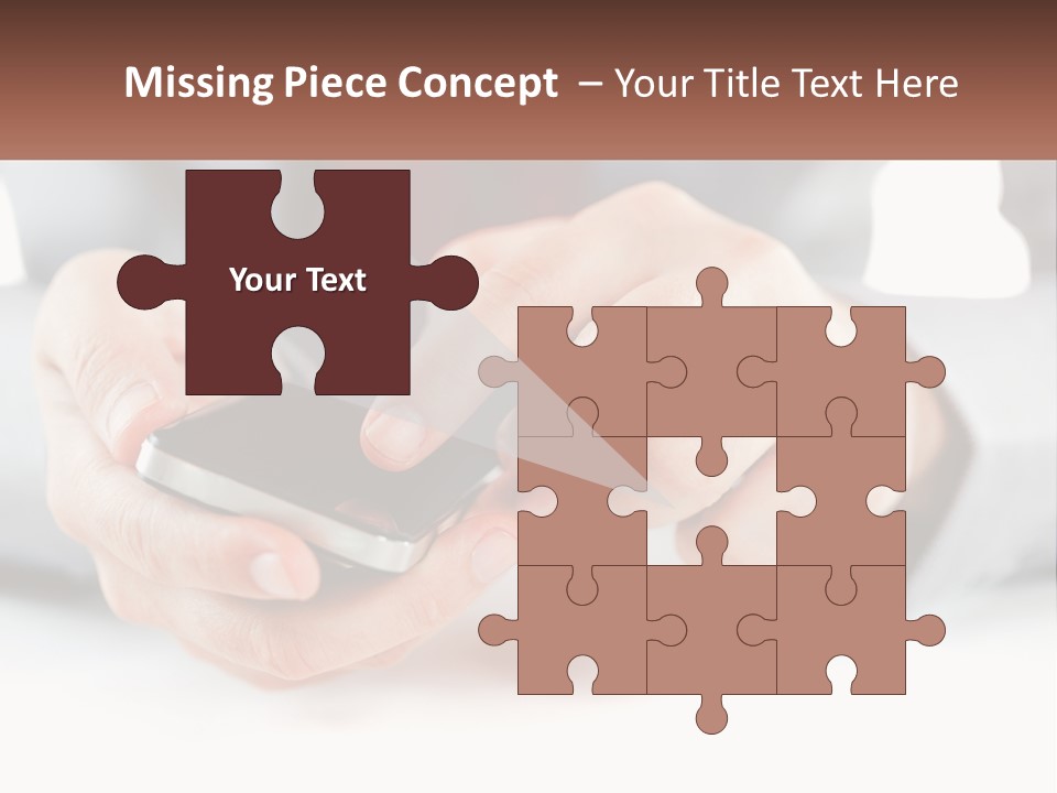 A Person Holding A Cell Phone In Their Hands PowerPoint Template