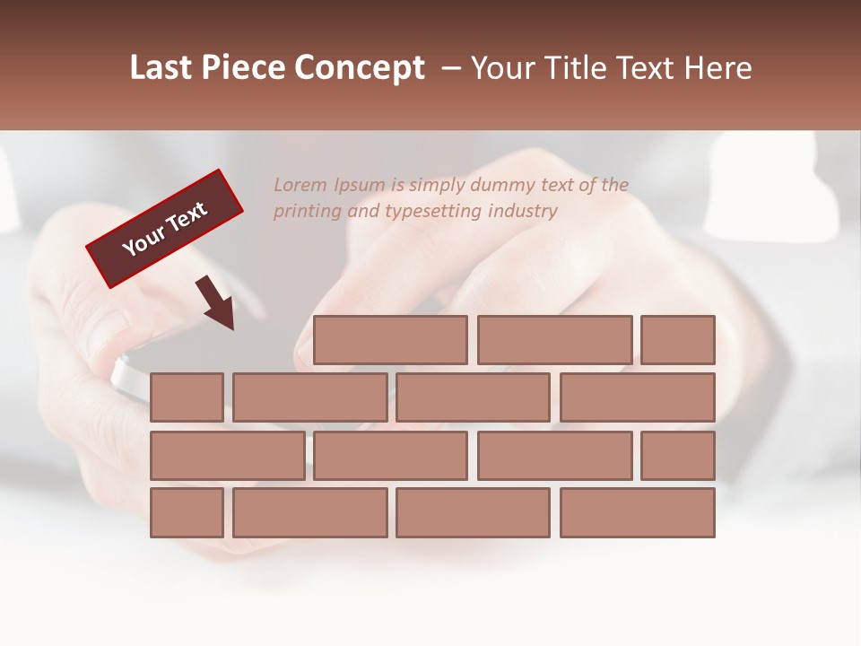 A Person Holding A Cell Phone In Their Hands PowerPoint Template