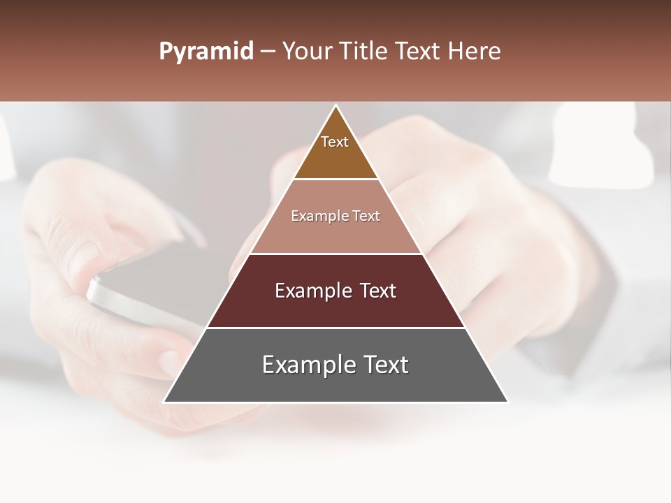 A Person Holding A Cell Phone In Their Hands PowerPoint Template