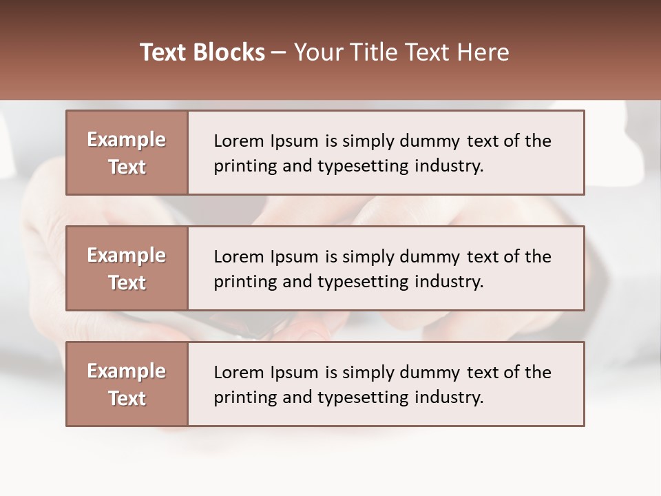 A Person Holding A Cell Phone In Their Hands PowerPoint Template