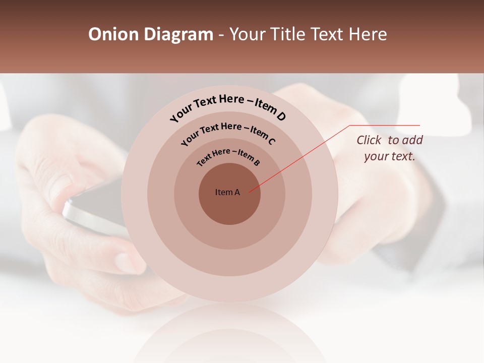 A Person Holding A Cell Phone In Their Hands PowerPoint Template