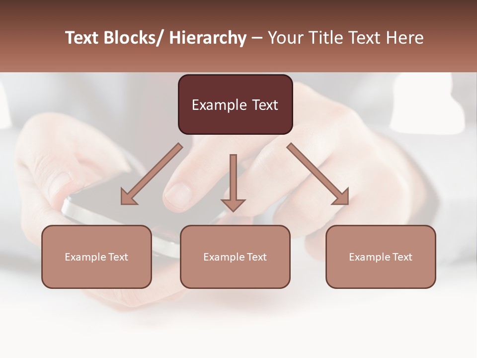 A Person Holding A Cell Phone In Their Hands PowerPoint Template