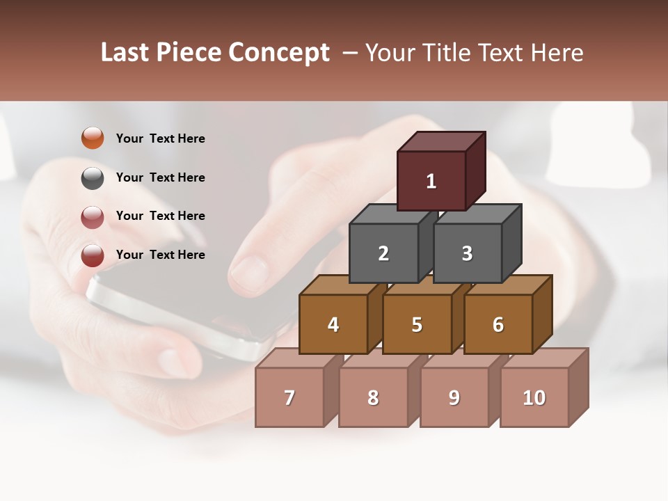 A Person Holding A Cell Phone In Their Hands PowerPoint Template