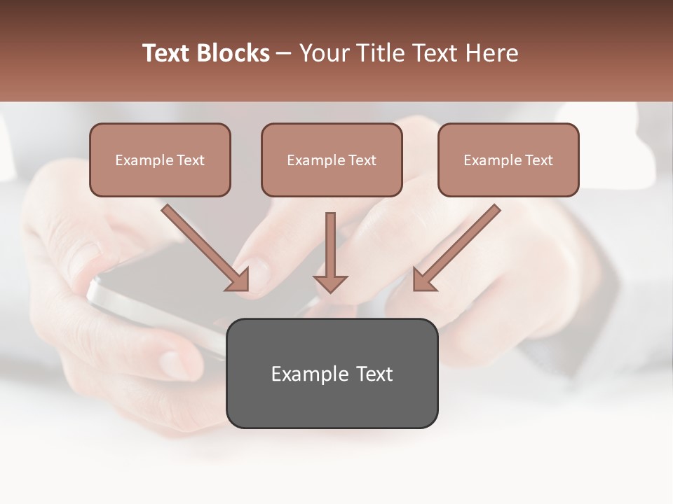 A Person Holding A Cell Phone In Their Hands PowerPoint Template