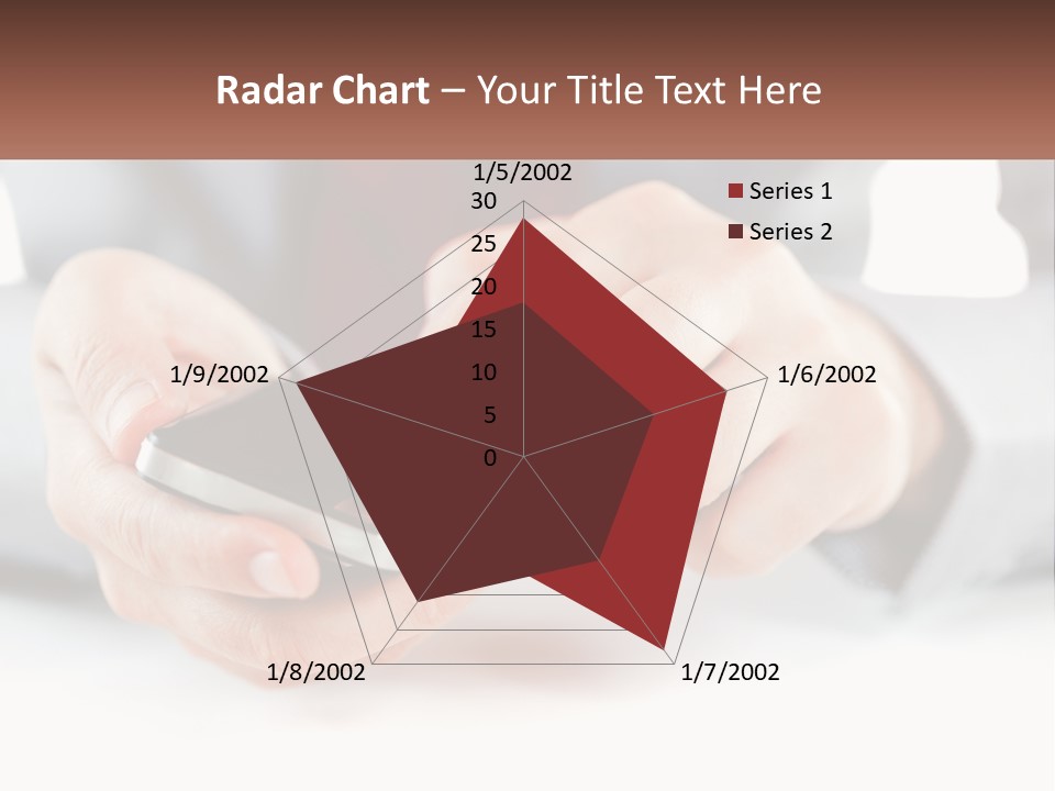 A Person Holding A Cell Phone In Their Hands PowerPoint Template