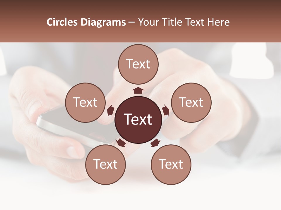 A Person Holding A Cell Phone In Their Hands PowerPoint Template