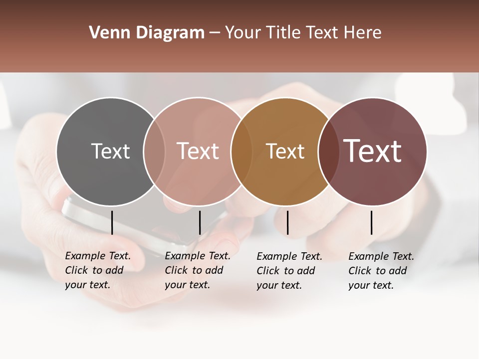 A Person Holding A Cell Phone In Their Hands PowerPoint Template