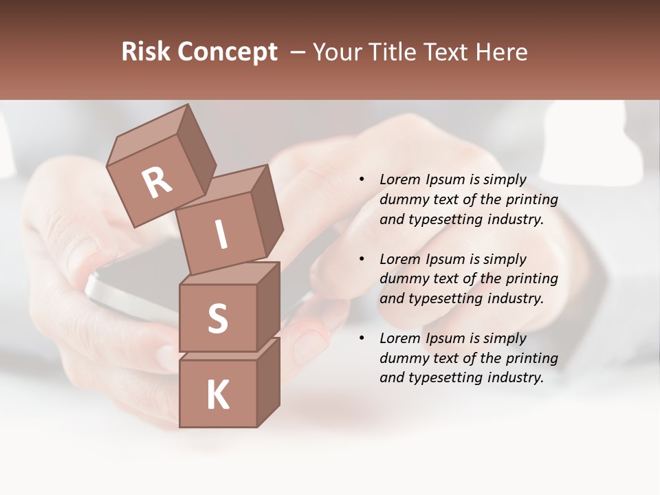 A Person Holding A Cell Phone In Their Hands PowerPoint Template