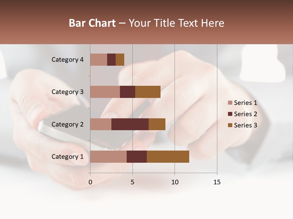 A Person Holding A Cell Phone In Their Hands PowerPoint Template