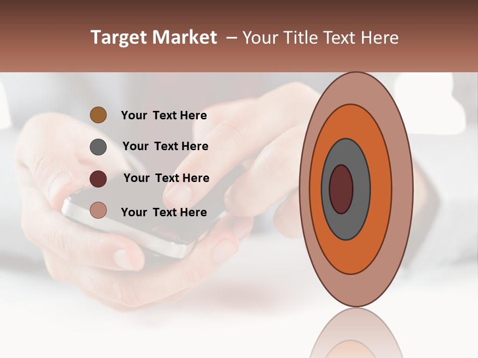 A Person Holding A Cell Phone In Their Hands PowerPoint Template