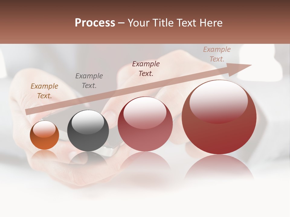 A Person Holding A Cell Phone In Their Hands PowerPoint Template