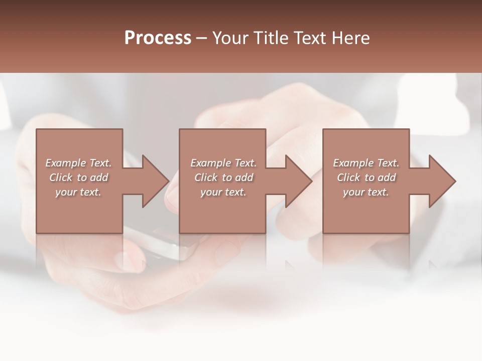 A Person Holding A Cell Phone In Their Hands PowerPoint Template