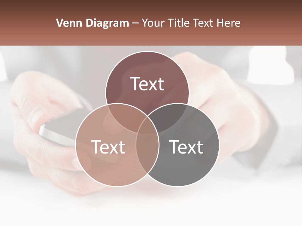 A Person Holding A Cell Phone In Their Hands PowerPoint Template