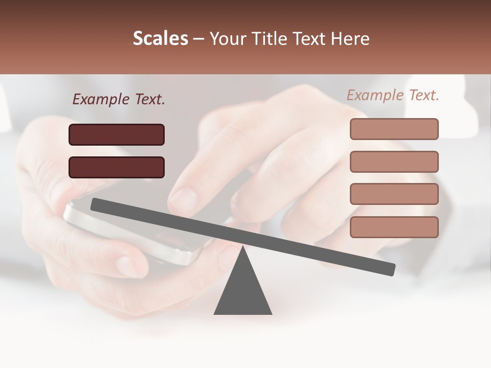 A Person Holding A Cell Phone In Their Hands PowerPoint Template