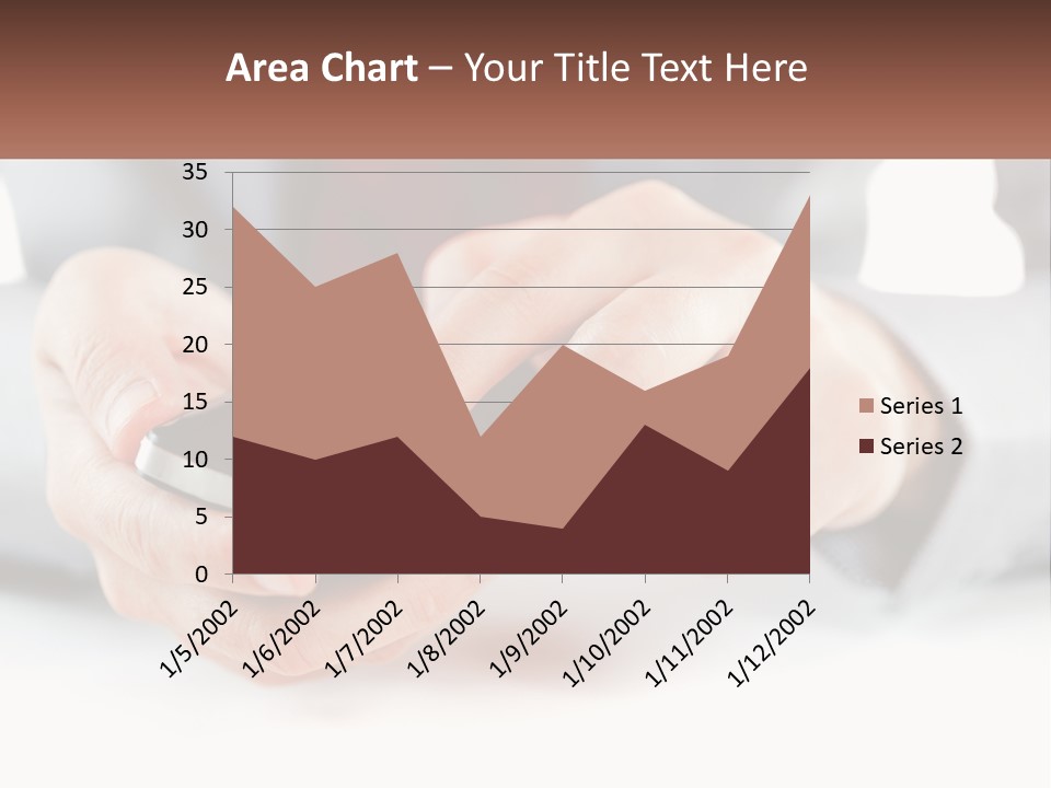 A Person Holding A Cell Phone In Their Hands PowerPoint Template