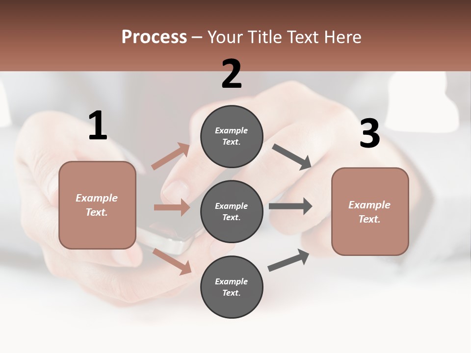 A Person Holding A Cell Phone In Their Hands PowerPoint Template