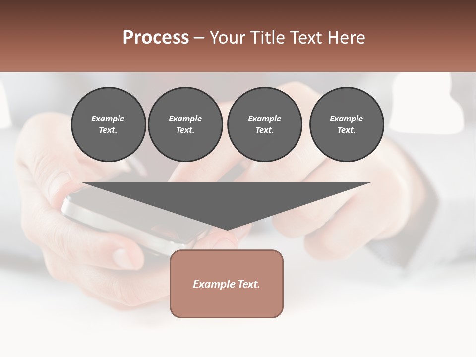A Person Holding A Cell Phone In Their Hands PowerPoint Template