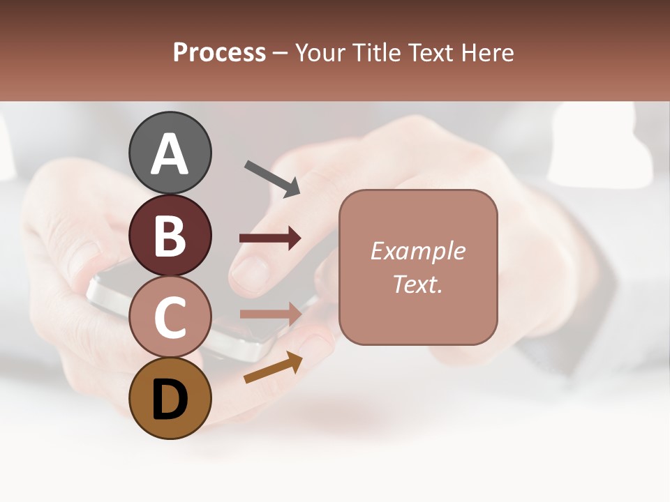 A Person Holding A Cell Phone In Their Hands PowerPoint Template