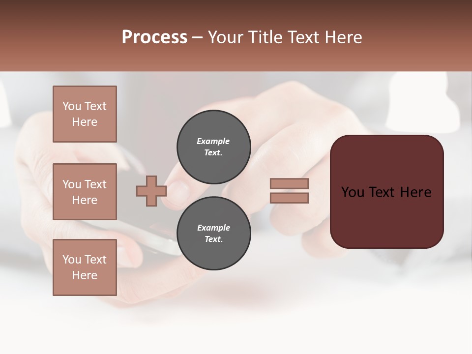 A Person Holding A Cell Phone In Their Hands PowerPoint Template