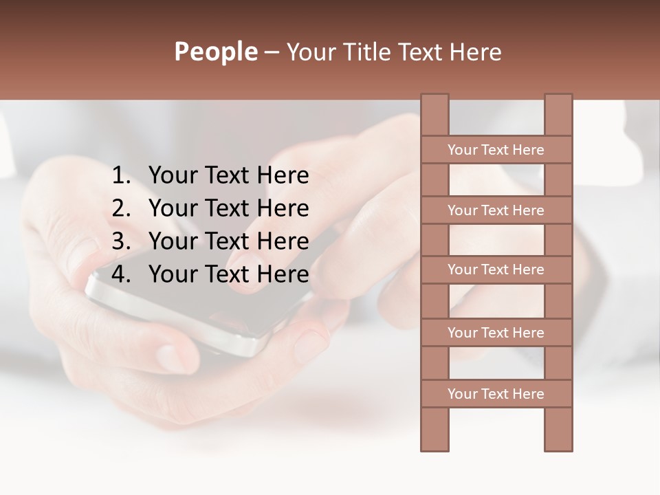 A Person Holding A Cell Phone In Their Hands PowerPoint Template