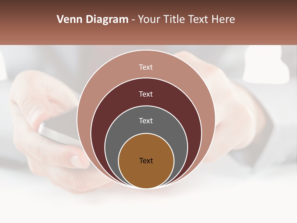 A Person Holding A Cell Phone In Their Hands PowerPoint Template