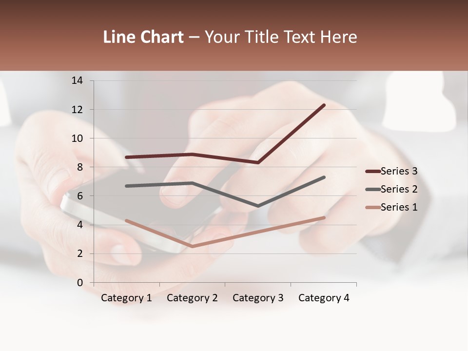 A Person Holding A Cell Phone In Their Hands PowerPoint Template