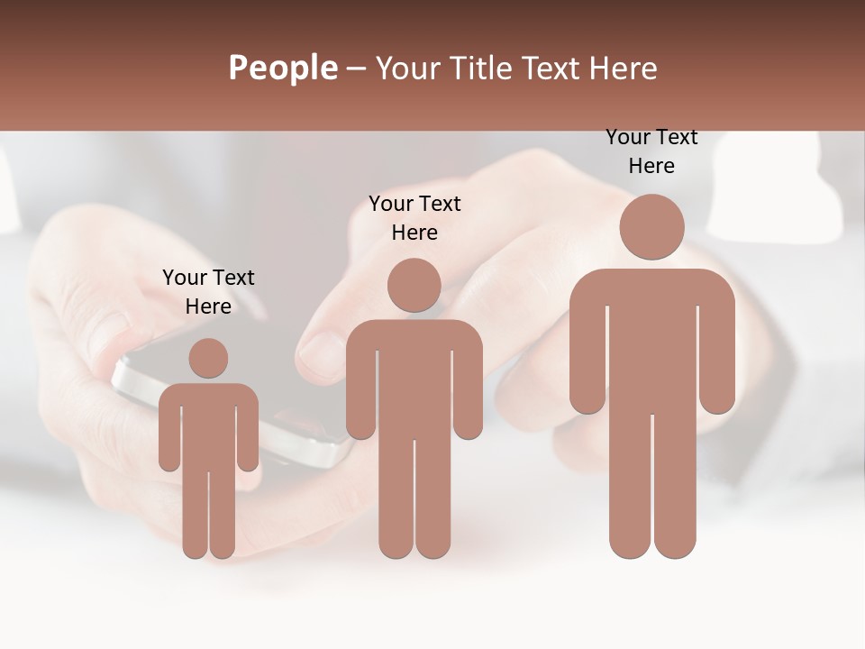 A Person Holding A Cell Phone In Their Hands PowerPoint Template
