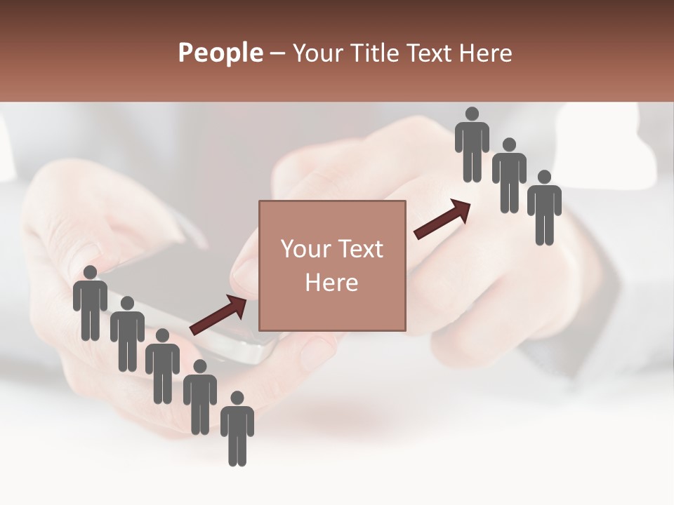 A Person Holding A Cell Phone In Their Hands PowerPoint Template