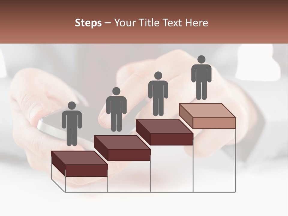 A Person Holding A Cell Phone In Their Hands PowerPoint Template