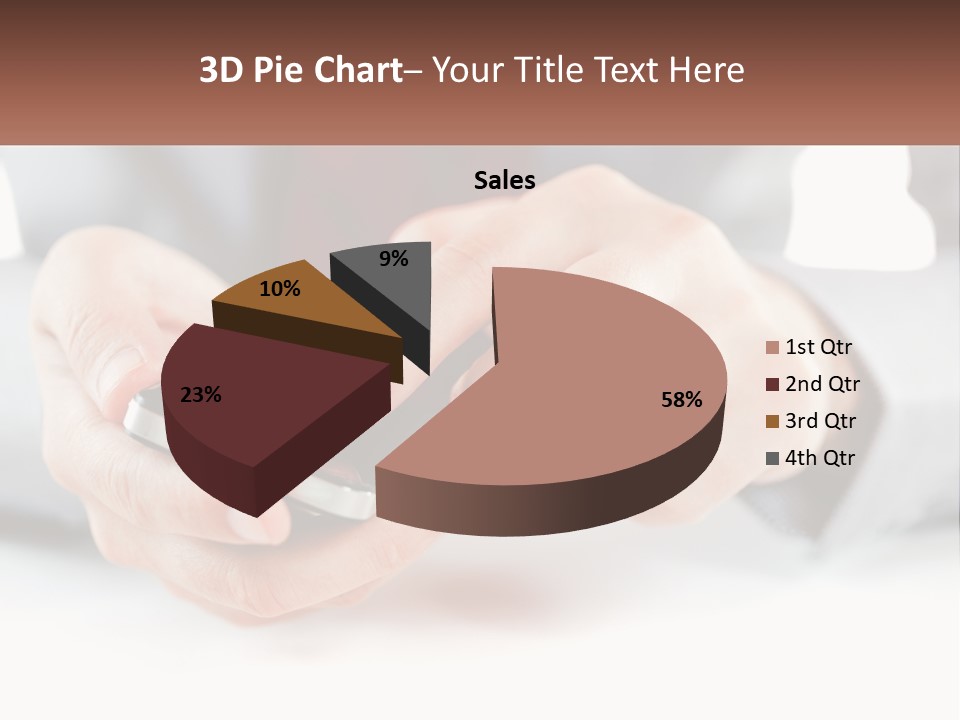 A Person Holding A Cell Phone In Their Hands PowerPoint Template