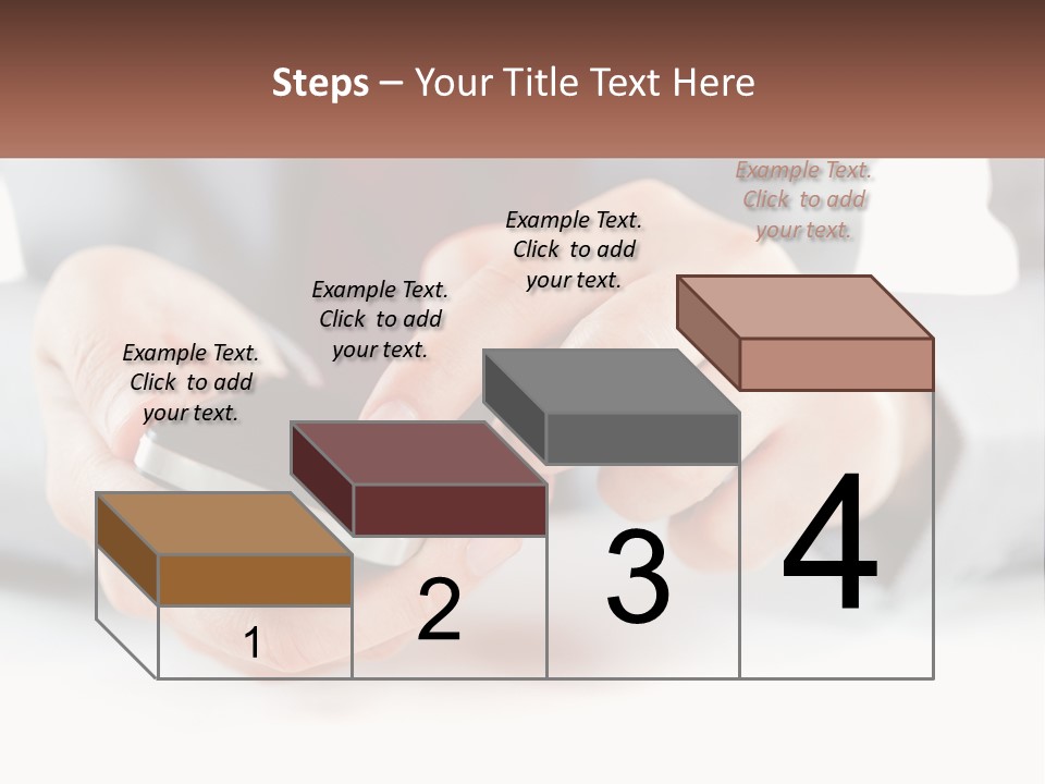 A Person Holding A Cell Phone In Their Hands PowerPoint Template
