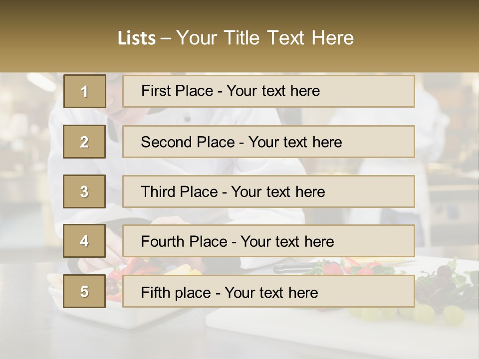 A Woman In A Chef's Hat Is Preparing Food PowerPoint Template